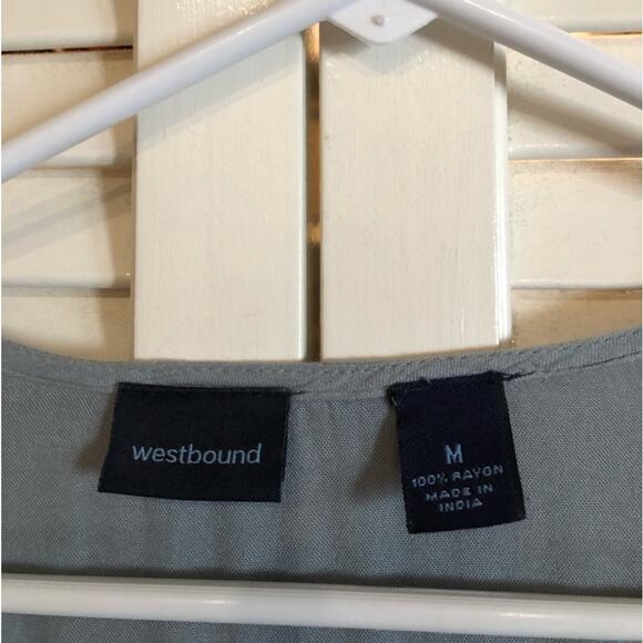 Westbound Embroidered Ombre Short Sleeve Blouse - Picture 4 of 5